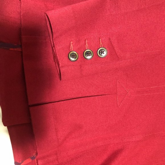 Washable Burgundy Jacket Size 6 - Picture 11 of 11